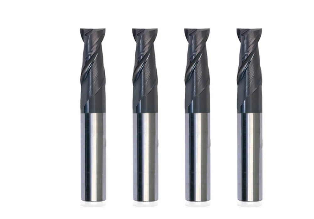 Wxsoon 38 Spiral 4 Flutes Flat Tungsten Carbide Endmills for Steel