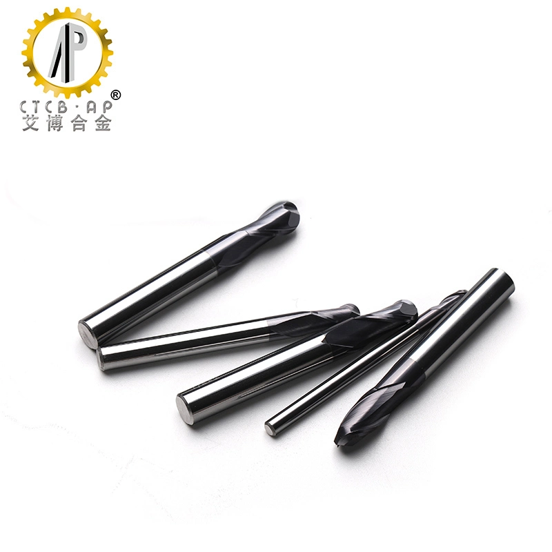 Solid Carbide End Mills For Metal Working Ball Nose endmill