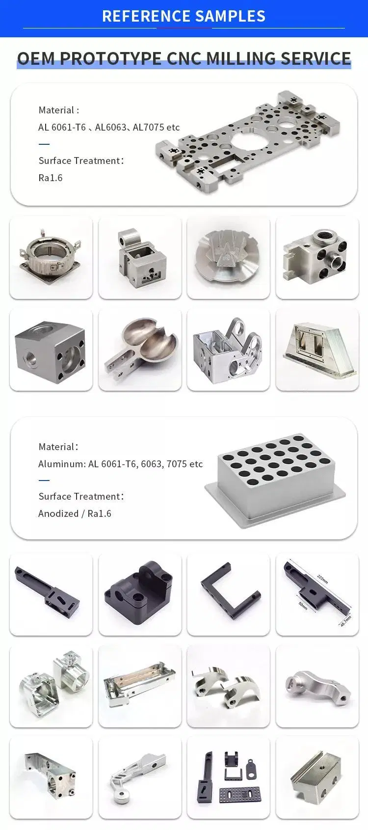 Customized Metal Processing Machinery Steel CNC Machining Part Aluminium Milling 4 Axis