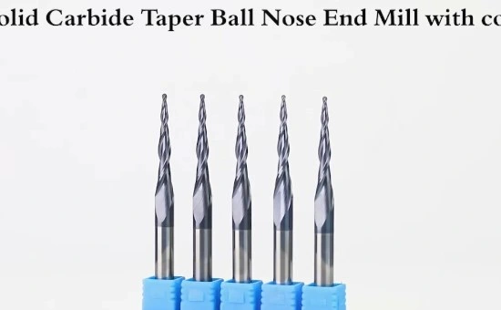 Bfl CNC Lathe Cutting Tools Spiral Flute Taper Ball Nose Endmill Milling Cutter for 3D Wood