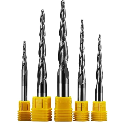 Best Selling High Quality Tungsten Milling Cutter Stainless Steel HRC45 Solid Carbide Taper Ball Nose Endmills